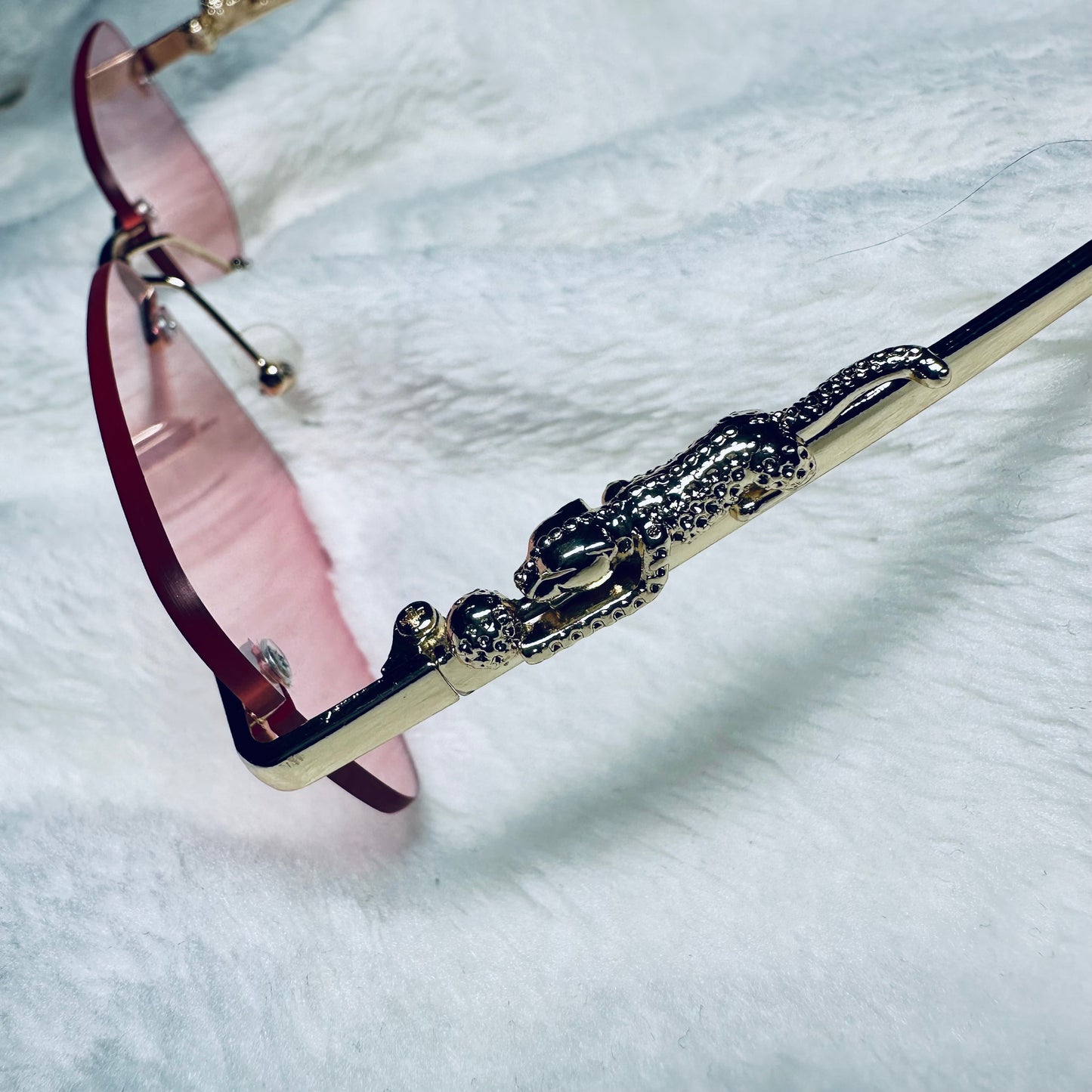 Rimless Pink Glasses